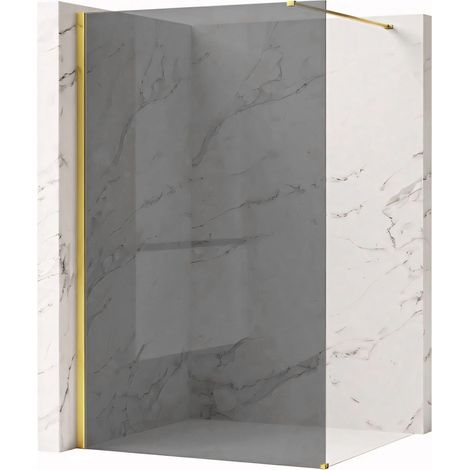 Paroi De Douche Rea Flexi Grey Gold 140