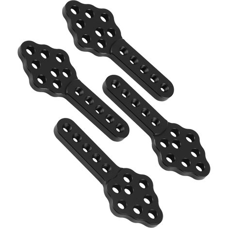 4-teiliges verstellbares Aufhängungsset für 1/10 RC-Cars, Stoßdämpfer für Crawler (Schwarz)