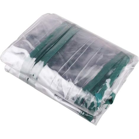 Housse de Rechange pour Serre à Niveaux avec Porte à Fermeure éclair Enroulable, Mini Serre Transparent in PVC, Impermable à la Pluie, Film Isolant Antigel pour Plantes(3 Niveaux, 70×50×128cm) (1/5)