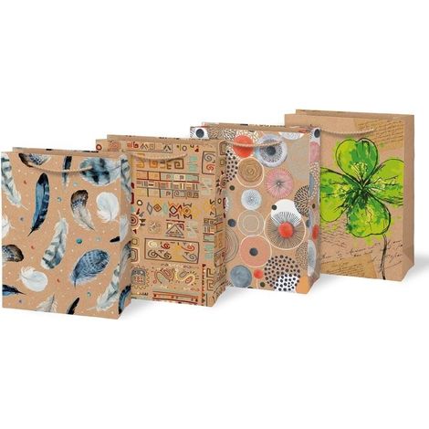 M Kraftpapier-Geschenktüte 190x250x90