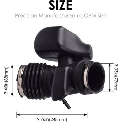 20871478 Intake hose suitable for 12-17mm Chevrolet Traverse, GMC, Acadia, and Buick.