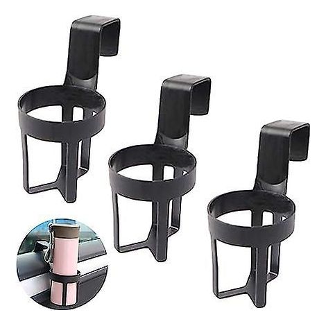 3 Pices Porte Gobelet D'eau De Voiture Portable Universel Porte Gobelet De Voiture Noir Utilis Pour Les Bouteilles De Boisson, Les Tasses Eau, Le (1/5)