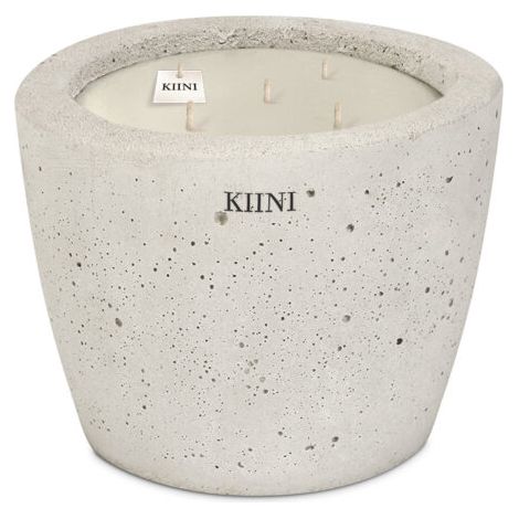 KIINI Betonkerze Sojawachs Modernes Design S Weiß (1/3)