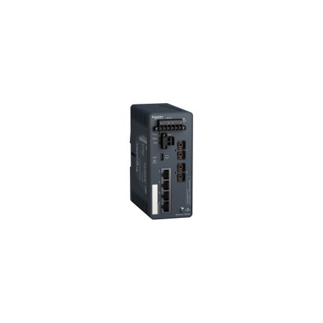Modicon Switch administré - 4 ports cuivre & 2 ports fibre multimode - MCSESM063F2CU0