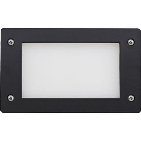 Empotrable pared DEVON Rectangle S IP66 GX53 LED T2 3.20W 405lm/410lm/410lm CRI80 3000K/4000K/6500K Negro (1/2)