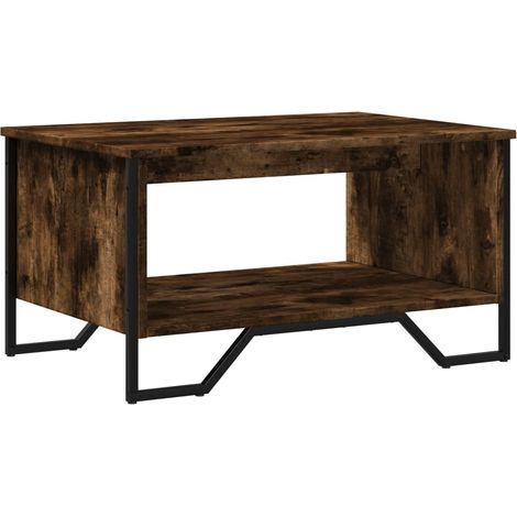 Maison Exclusive - Couchtisch Räuchereiche 75x51x40 cm Holzwerkst