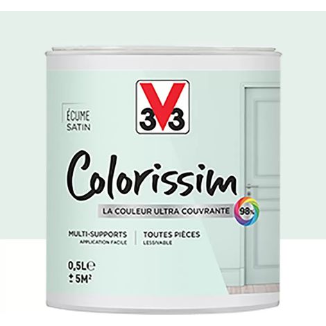 Peinture Multi-supports V33 Colorissim Satin Ecume 0,5 L