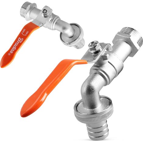 ROBINET À BILLE 1/2"" GZ 3/4"" (1/3)