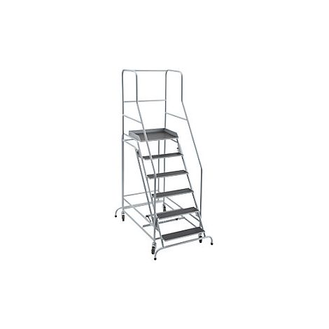 Escalera rodante con tarima  piezas insertadas en los peldaños