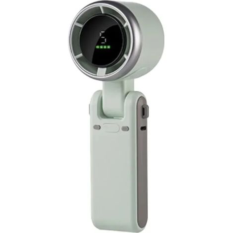 Ventilateur portable mini (vert), ventilateur pliable multifonctionnel, rechargeable par USB (1/5)