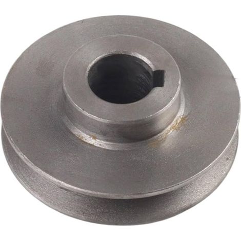 Poulie trapézoïdale Type A - 1 Pièce - Fonte Grise - Transmission pour Compresseur et Pompe - Atelier Industriel - 19 x 100 mm (1/5)