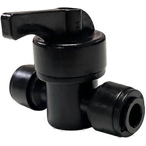 Raccord rapide pour tuyau droit 1/4", robinets de contrôle d'étanchéité, robinets de contrôle d'étanchéité pour tuyau d'eau en plastique, osmose inverse (1/5)