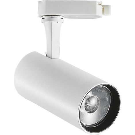 Illuminazione A Binario Contemporaneo Fox Alluminio Bianco Led 15W 4000K Ip20