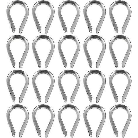 20 cosses de câble en acier inoxydable pour gréement