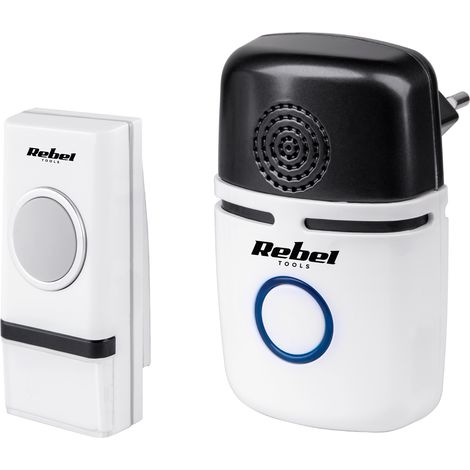 Sonnette sans fil 100 m 80 dB Rebal 48 mélodies (1/2)