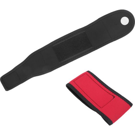 Attelle de poignet pour cyclisme, course à pied et musculation - Couleur Noir Rouge (1/5)