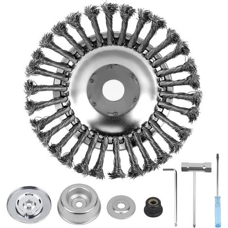 Tete Brosse debroussailleuse 6IN, 8pcs kit pour debrouissalleuses (1/4)