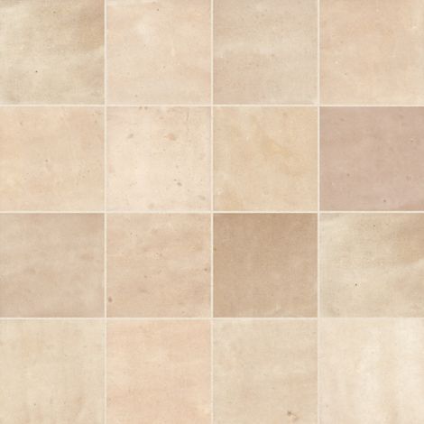 Carrelage effet Zellige Beige Sable 10,7x10,7x0,9 cm Velmio - Mur intérieur (vendu par carton de 0,5 m²) - RO'MA CARRELAGE