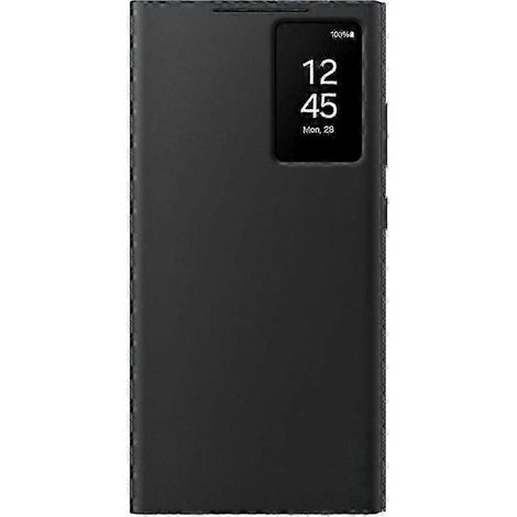 Étui portefeuille Smart View officiel pour Galaxy S23 Ultra et Galaxy S24 Ultra (édition 2025), noir.