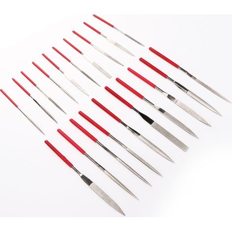 Ensemble de 20 limes aiguilles en métal pour le polissage de bijoux et la sculpture sur bois. Accessoires pour outils. (1/5)