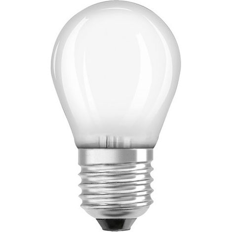 OSRAM Lampe LED Star mini boule P40 filament, 2700 K blanc chaud, 3,4 W, E27, dépolie, 470 lm, 15 000 h, pour luminaires de table et suspendus, non éblouissante (1/2)