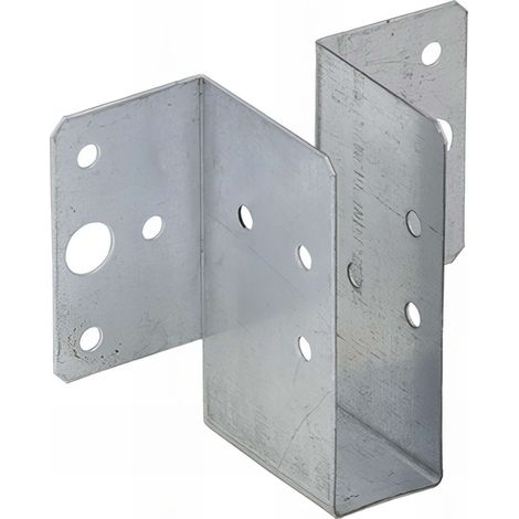 Sabot de charpente léger galvanisé à ailes extérieures - Larg. 25 x Ht. 77 mm