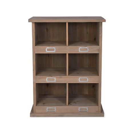 Garden Trading Chedworth Wooden Shoe Locker Rack Hallway Storage Unit 6 Pairs (1/4)