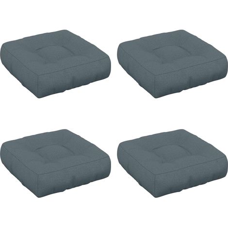 Coussins de siège 4 pièces VIANEN 4 pcs 100 % polyester Bleu vidaXL