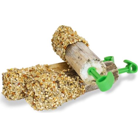 JR FARM Bastoncini di girasole per pappagalli ripieni di deliziosi cereali 3 pezzi. (1/3)