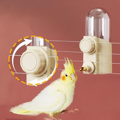 Copper Needle Type Bird Water Feeder  Leak-Proof Durable Pet Bird Drinking Tool