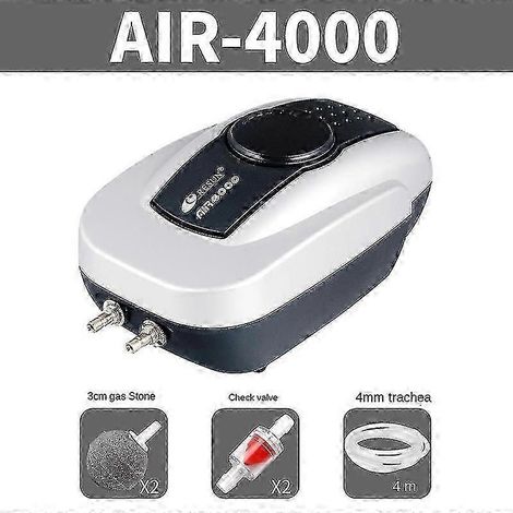 Ensemble pompe à air et aérateur pour bassin - Système d'aération tout-en-un Bx6 4000 pour bassins à koï jusqu'à 1000 gallons. (1/4)