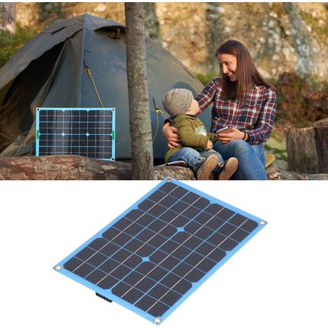 Multifunktionales, ultradünnes monokristallines Solarmodul, tragbares Notsolarmodul für den Außeneinsatz, 20 W (1/5)