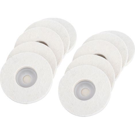 Kit de 10 disques de polissage en laine fine pour meuleuse d'angle, idéal pour le polissage de bijoux en métal. (1/5)