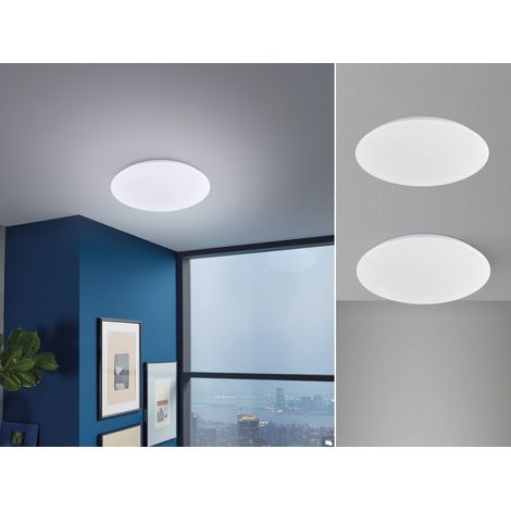 LED Deckenleuchten 2er SET flach, dimmbar über Lichtschalter, Ø 39,5cm (1/5)