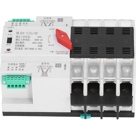 NLQ4-125/4P 100A 400V AC Automatischer Dual-Power-Umschalter mit Abdeckung und Millisekunden-Steuerung (1/5)