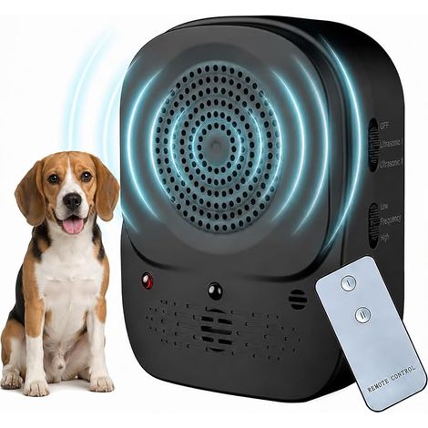 Anti-Aboiement pour Chien, Automatique Boitier Ultrason Anti Aboiement Chien 4 Modes, IP45 Étanche & Rechargeable, Appareil Anti Aboiement pour Petits Moyenne et Grands Chiens, Intérieurs & Extérieurs (1/5)