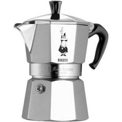 BIALETTI CAFFETTIERA MOKA IN ALLUMINIO 1 TAZZA RESTYLING MADE IN ITALY (1/2)