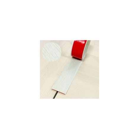 QORVA-Bande de seuil autocollante en PVC 2m, idéale pour les joints de carrelage et de parquet, 5cm, beige.