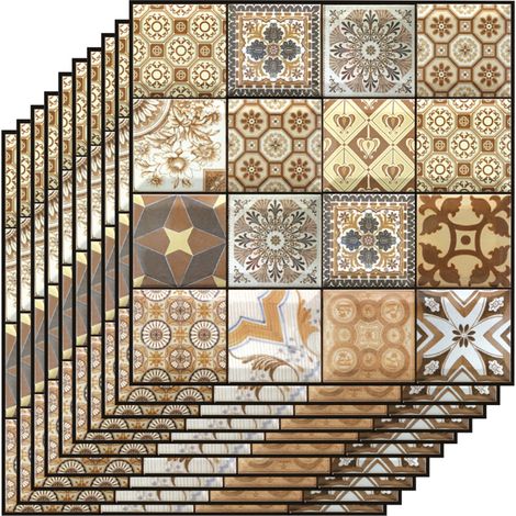 Papier peint adhésif amovible à motif géométrique multicolore 3D, résistant à l'eau et à l'humidité, autocollant, en PVC, pour salon, salle de bain, cuisine ou plan de travail.