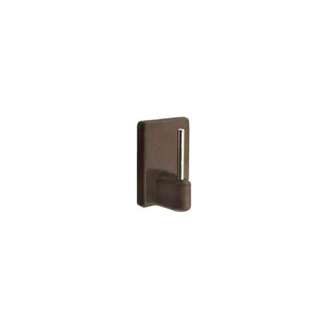 MASIDEF DY5100031 - 4 GANCI ADESIVI PERBACCHETTE TENDE MARRONI