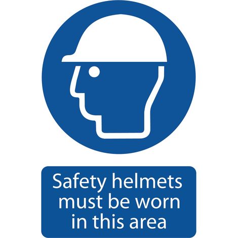 Draper 'Safety Helmet Must Be Worn' Mandatory Sign (72869)
