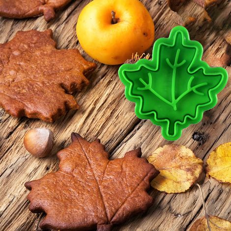 4er-Set DIY-Frühlingsblatt-Ausstechformen für Kuchen und Kekse, blattförmige Form, farbenfrohe Geschenkbox (1/5)