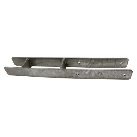 Sud Bois – Support à sceller en H pour poteau 12x12 cm – Acier galvanisé 4 mm – Longueur tige 20 cm – Pour béton armé