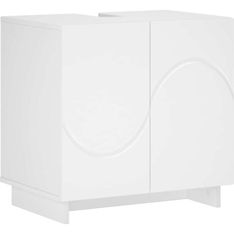 Badezimmerschrank Weiß 60 x 41 x 58 cm Holzwerkstoff vidaXL (1/5)