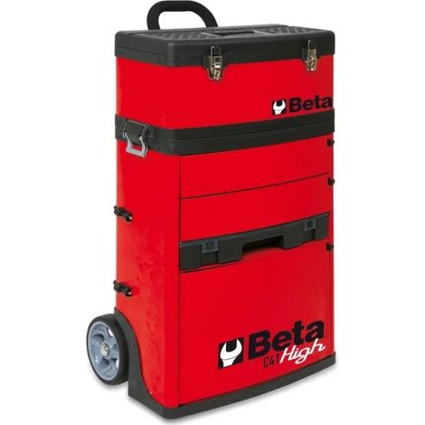 BETA Chariot porte-outils 2 modules superposables - C41H-4100H - Rouge