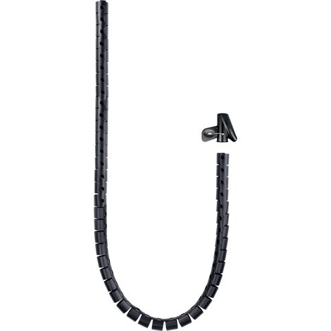 Organizzatore di cavi flessibile 25 mm 3m Nero Nanocable 10.36.0003-bk (1/4)