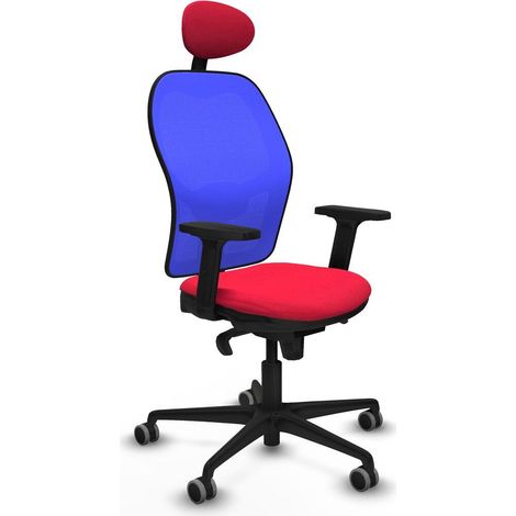 Piqueras y Crespo 2D036G1 Chaise de bureau rouge confortable (1/3)