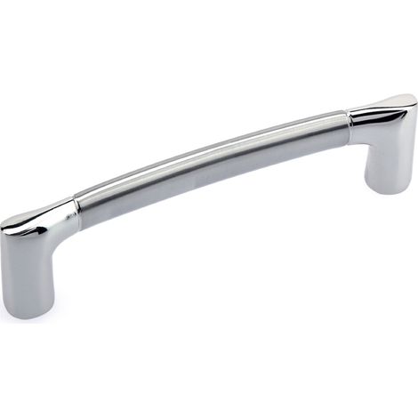 Manillón puerta madera/cristal zamak níquel satinado cromo brillo 170mm 434 (1/2)