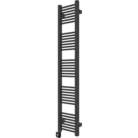Sèche-serviette électrique programmable noir - HxL : 1210x230 mm - 300 Watt - MIK1210/230E1NP (1/5)