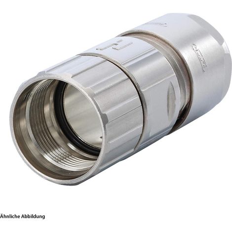 HUMMEL M16 Kabelsteckverbinder gerade Kabelabgang gerade, Klemmbereich 3,0mm - 6,0mm Farbe silber - 1 Stück